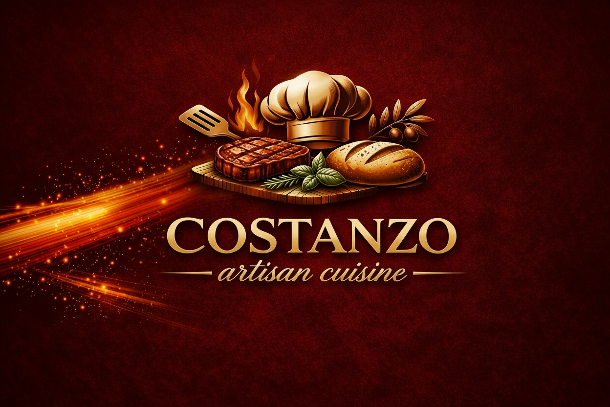 Costanzo Artisan Cuisine Horizontal Logo