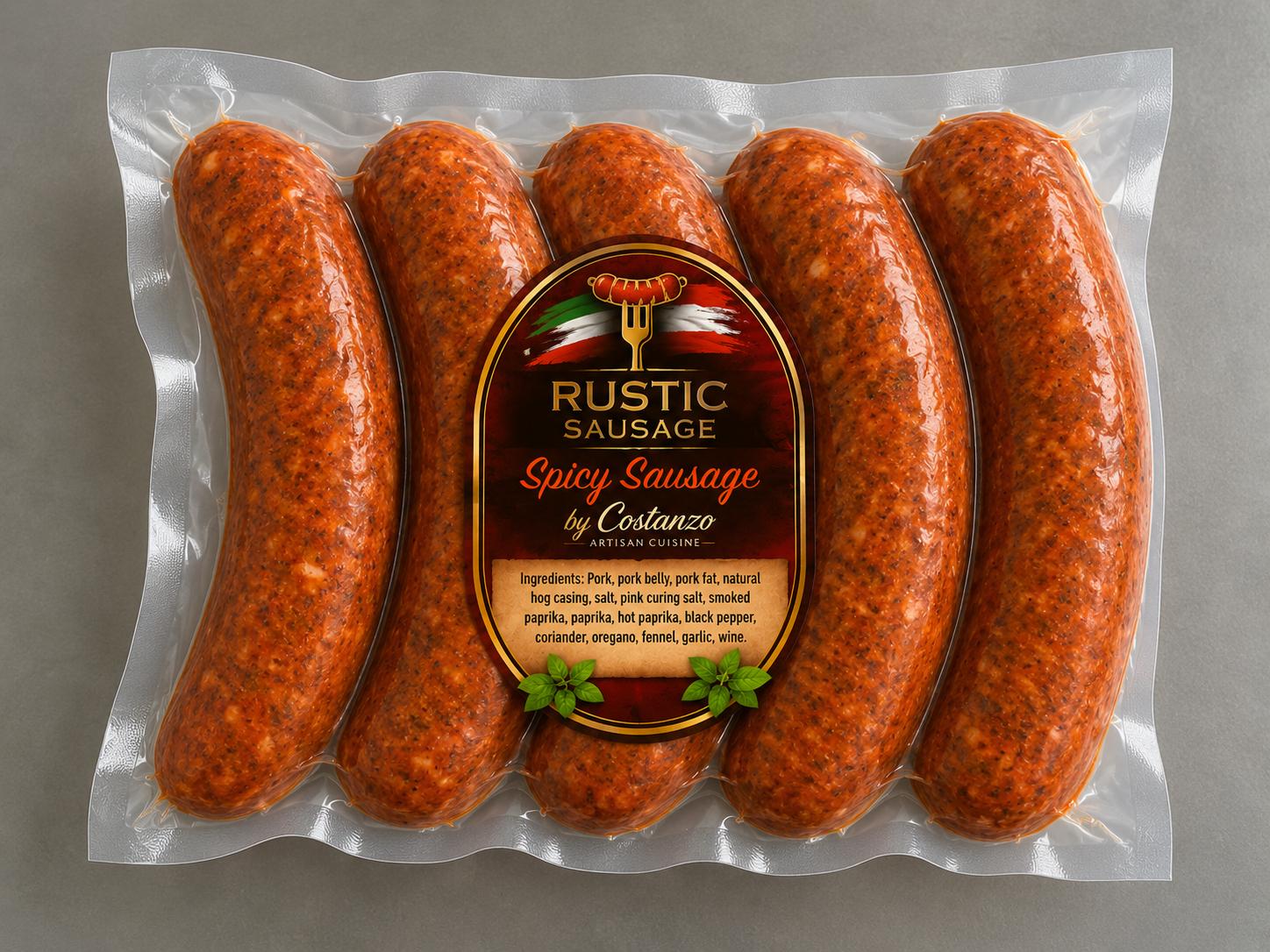Hot Italian Sausage 5 Pack